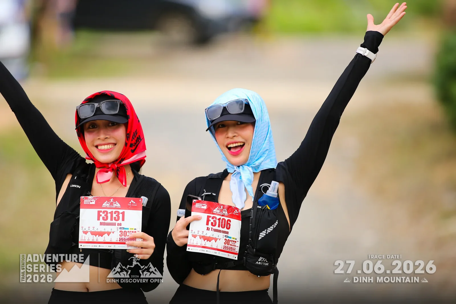 Nhóm runner đồng hành tại Núi Dinh